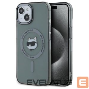 Muu telefoni lisavarustus Karl Lagerfeld  Karl Lagerfeld KLHMP15SHLSCHK iPhone 15 6.1" black/black hardcase IML Metal Choupette Head MagSafe 