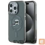 Muu telefoni lisavarustus Karl Lagerfeld  Karl Lagerfeld KLHMP15XHLSKCK iPhone 15 Pro Max 6.7" black/black hardcase IML Metal Karl&Choupette Head MagSafe 