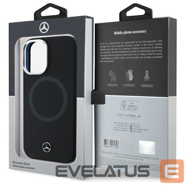 Muu telefoni lisavarustus Mercedes-Benz Mercedes MEHMP16S23SUTTK iPhone 16 6.1" black/black hardcase Silicone Tonal Logo MagSafe