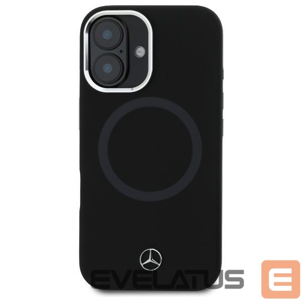 Muu telefoni lisavarustus Mercedes-Benz Mercedes MEHMP16S23SUTTK iPhone 16 6.1" black/black hardcase Silicone Tonal Logo MagSafe