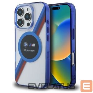 Muu telefoni lisavarustus BMW  BMW BMHMP16X23HTPUT iPhone 16 Pro Max 6.9" transparent hardcase Motosport IML Circle MagSafe 