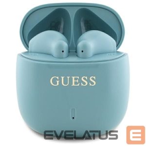 Muu telefoni lisavarustus Guess  Guess Bluetooth headphones GUTWSJ14ESGQ TWS + docking station turquoise/turquoise Printed Classic Logo 