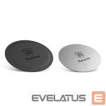 Automaatne hoidja Baseus  Baseus Magnet Iron Suit self-adhesive plates for magnetic holders - silver and black (2 pcs.) 