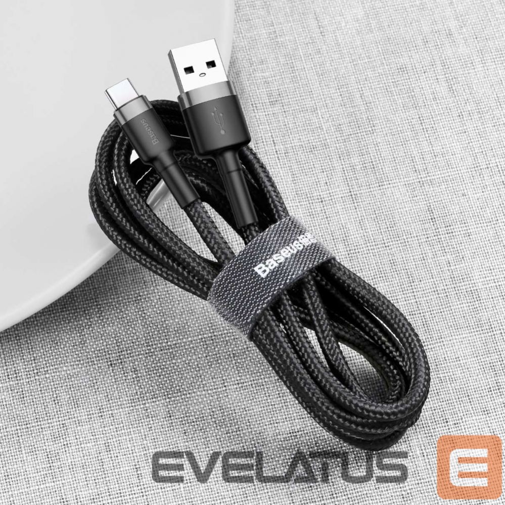 Kaabel Baseus Baseus Cafule USB-A / USB-C QC 3.0 3A cable 0.5 m - black-gray
