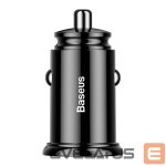 Kaabel Baseus  Baseus Circular smart car charger 2x USB QC3.0 Quick Charge 3.0 SCP AFC 30W black (CCALL-YD01) 