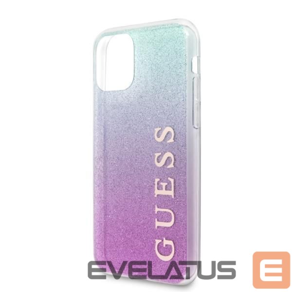 Tagakaaned Guess Guess GUHCN65PCUGLPBL iPhone 11 Pro Max rose blue/pink blue hard case Glitter Gradient