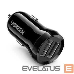 Autolaadijad Ugreen  Ugreen car charger 2x USB 24W 4.8 A (2x 2.4 A) black (50875) Black