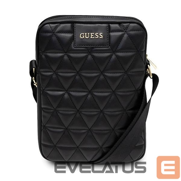 Universaal spordiümbris Guess Guess Torba GUTB10QLBK 10" czarna/black Quilted Tablet Bag