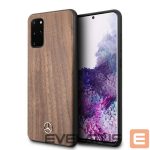 Tagakaaned Mercedes-Benz  Mercedes Wood Line Walnut Case for Samsung Galaxy S20+ - Brown 