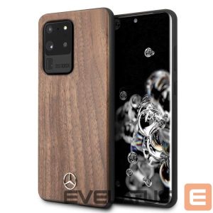 Tagakaaned Mercedes-Benz  Mercedes Wood Line Walnut Case for Samsung Galaxy S20 Ultra - Brown 