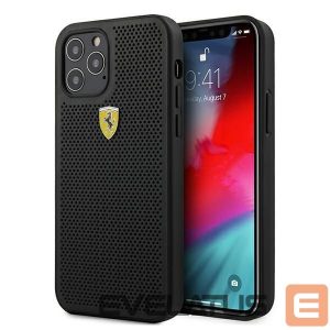 Tagakaaned Ferrari  Ferrari FESPEHCP12MBK iPhone 12/12 Pro 6.1" black/black hardcase On Track Perforated