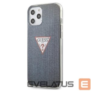 Tagakaaned Guess  Guess GUHCP12LPCUJULDB iPhone 12 Pro Max 6.7" navy/dark blue hardcase Jeans Collection 