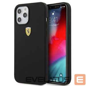 Tagakaaned Ferrari  Ferrari FESSIHCP12LBK iPhone 12 Pro Max 6.7" black/black hardcase On Track Silicone