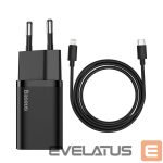 Adaptrid Baseus  Baseus Super Si 1C fast charger USB Type C 20W Power Delivery + USB Type C - Lightning cable 1m black (TZCCSUP-B01) 