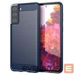 Tagakaaned Hurtel  Carbon Case Flexible Cover TPU Case for Samsung Galaxy S21+ 5G (S21 Plus 5G) blue 
