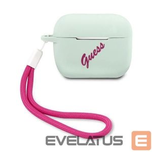 Tagakaaned Guess  Guess GUACAPLSVSBF AirPods Pro cover blue fuchsia/blue fuschia Silicone Vintage 