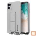 Tagakaaned Wozinsky  Wozinsky Kickstand Case silicone case with kickstand case Xiaomi Redmi 10X 4G / Xiaomi Redmi Note 9 gray 
