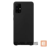 Tagakaaned Hurtel  Silicone Case Soft Flexible Rubber Cover for Samsung Galaxy A72 4G black 