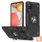 Tagakaaned Wozinsky  Wozinsky Ring Armor Case Kickstand Tough Rugged Cover for Samsung Galaxy A42 5G black 
