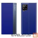 Tagakaaned Hurtel  Sleep Case Bookcase Type Case with Smart Window for Samsung Galaxy A22 4G blue 