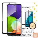 Kaitseklaasid Wozinsky  Wozinsky Tempered Glass Full Glue Super Tough Screen Protector Full Coveraged with Frame Case Friendly for Samsung Galaxy A22 4G black 