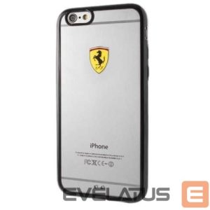 Tagakaaned Ferrari  Ferrari Hardcase FEHCP6BK iPhone 6/6S racing shield transparent black