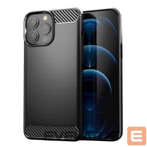Tagakaaned Hurtel  Carbon Case Flexible Cover TPU Case for iPhone 13 Pro Max black 