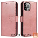 Tagakaaned Hurtel  Magnet Case elegant bookcase type case with kickstand for iPhone 13 Pro pink 