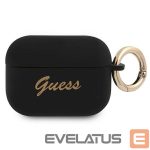 Tagakaaned Guess  Guess GUAPSSSK AirPods Pro cover black/black Silicone Vintage Script 