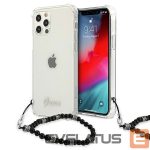 Tagakaaned Guess  Guess GUHCP12LKPSBK iPhone 12 Pro Max 6.7" Transparent hardcase Black Pearl 