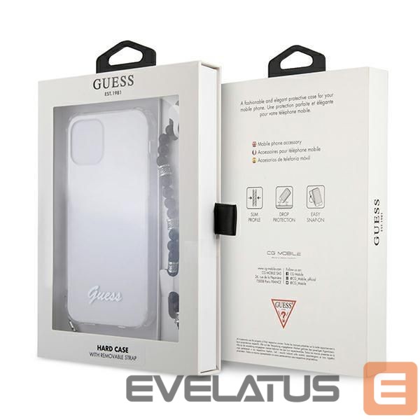 Tagakaaned Guess Guess GUHCP12LKPSBK iPhone 12 Pro Max 6.7" Transparent hardcase Black Pearl