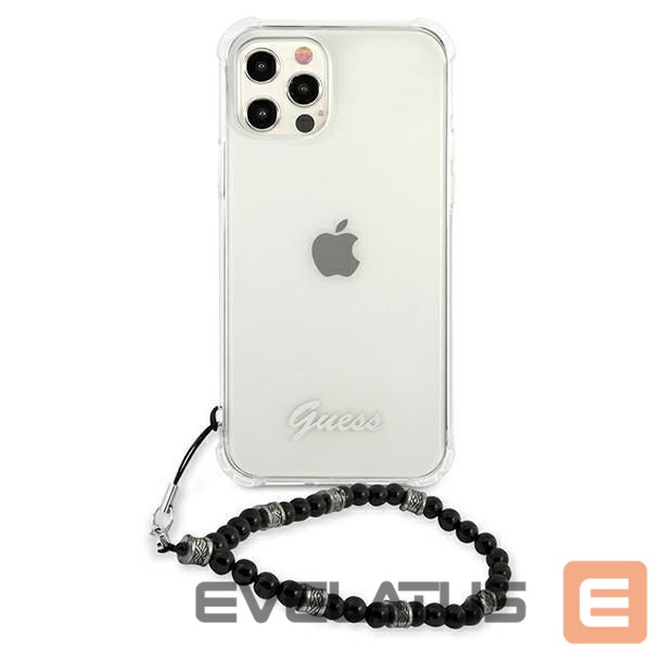Tagakaaned Guess Guess GUHCP12LKPSBK iPhone 12 Pro Max 6.7" Transparent hardcase Black Pearl