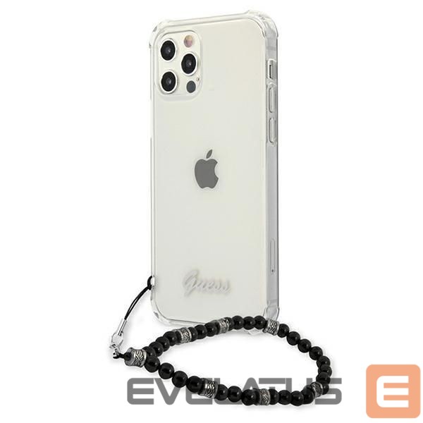 Tagakaaned Guess Guess GUHCP12LKPSBK iPhone 12 Pro Max 6.7" Transparent hardcase Black Pearl