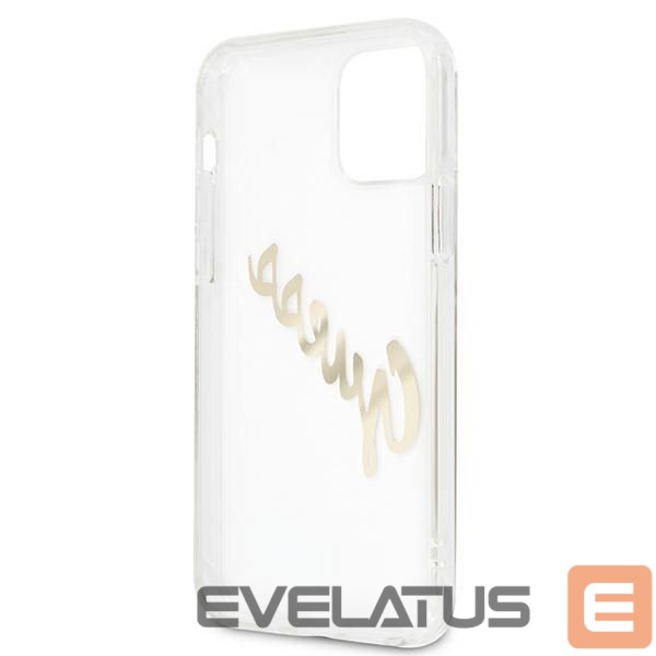 Tagakaaned Guess Guess GUHCP12LKTRSVGO iPhone 12 Pro Max 6.7" Transparent hardcase Vintage Script Gold