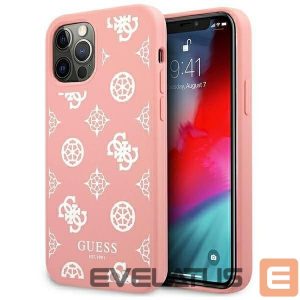 Tagakaaned Guess  Guess GUHCP12LLSPEWPI iPhone 12 Pro Max 6.7" pink/pink hard case Peony Collection 