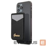 Tagakaaned Guess  Guess Wallet Card Slot GUWMSSASLBK MagSafe Saffiano black/black 