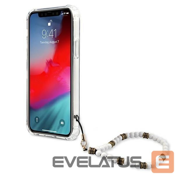 Tagakaaned Guess Guess GUHCP12LKPSWH iPhone 12 Pro Max 6.7" Transparent Hardcase White Pearl