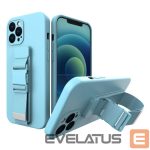Tagakaaned Hurtel  Rope case Gel Lanyard with Chain Purse Lanyard Samsung Galaxy S20 + (S20 Plus) blue 