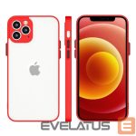 Tagakaaned Hurtel  Milky Case silicone flexible translucent case for Samsung Galaxy A42 5G red 