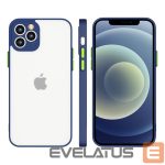 Tagakaaned Hurtel  Milky Case silicone flexible translucent case for Samsung Galaxy S21+ 5G (S21 Plus 5G) navy blue 