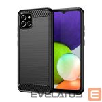 Tagakaaned Hurtel  Carbon Case Flexible Cover Case for Samsung A03S EU (166.5) black 