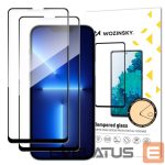 Kaitseklaasid Wozinsky  Wozinsky set of 2x super-strong Full Glue full screen tempered glass with Case Friendly frame iPhone 14 Max / 13 Pro Max black 