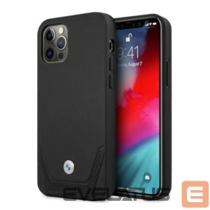 Tagakaaned BMW  BMW Leather Perforate Case for iPhone 12 Pro Max - Black 