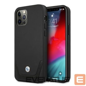 Tagakaaned BMW  BMW Leather Perforate Case for iPhone 12 / iPhone 12 Pro - Black 