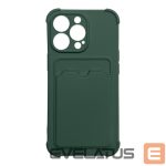 Tagakaaned Hurtel  Card Armor Case Pouch Cover for Xiaomi Redmi 10X 4G / Xiaomi Redmi Note 9 Card Wallet Silicone Armor Cover Air Bag Green 