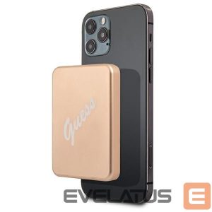 Väline aku Guess  Guess Inductive Power Bank 5W GUPBMSVSLG 3000mAh gold/gold MagSafe 