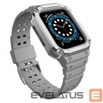 Tagakaaned Hurtel - Protect Strap Band for Apple Watch 38/40/41mm Armored Case Strap - Gray, Silver 