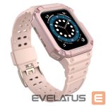 Tagakaaned Hurtel - Protect Strap Band for Apple Watch 42/44/45mm Armored Case Strap - Pink 