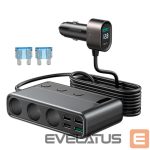 Adaptrid Joyroom  Joyroom JR-CL06 9in1 car charger 154W 5x USB-A / USB-C / 3x cigarette lighter socket PD QC PPS - black 
