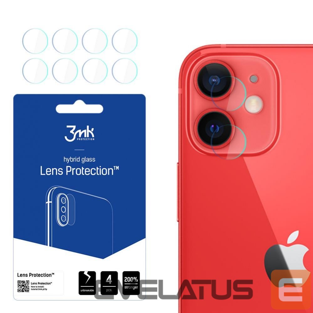 Kaitseklaasid 3MK Apple iPhone 12 Mini - 3mk Lens Protection